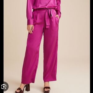 Women's Wide Leg Pants in Fuchsia